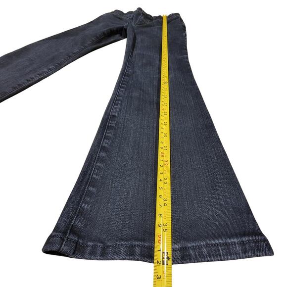 MADEWELL Black Rinse Wash Mid-Rise Kick Out Jeans Womens 26 Polished Casual Y2K - Picture 16 of 16